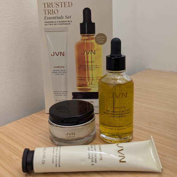 NEW in box - JVN Scalp & Hair Oil, Air Dry Cream and Recovery Serum Set - Picture 2 of 6